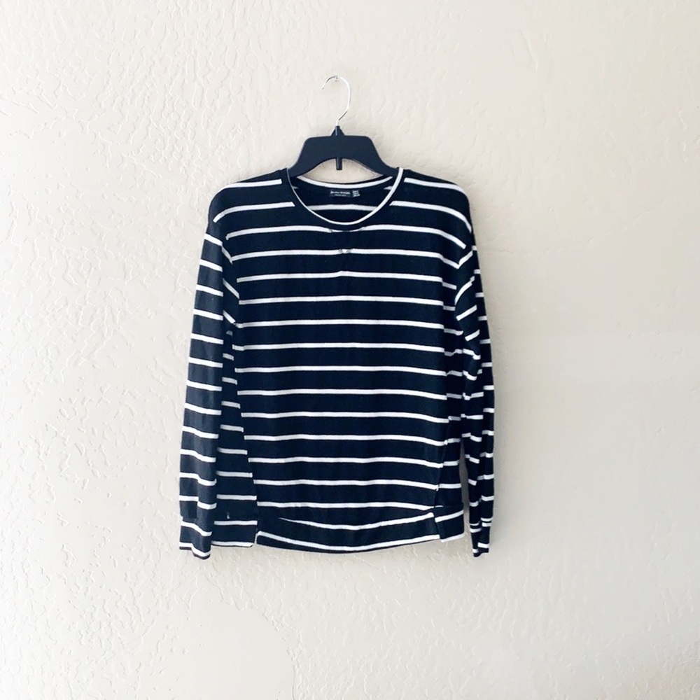 🌿Final Sale Bershka • BSKGIRL Cozy Soft Striped Sweater Top